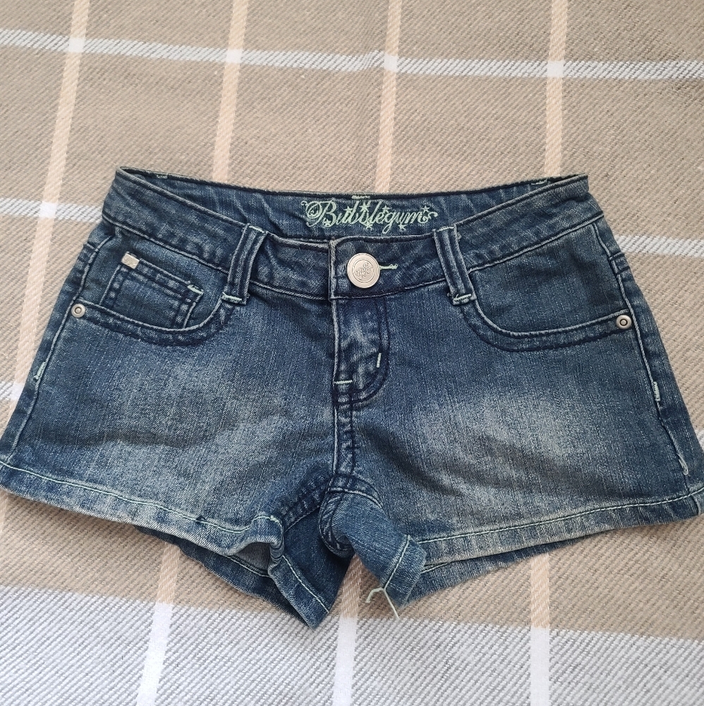 Bubblegum low waist jean short shorts